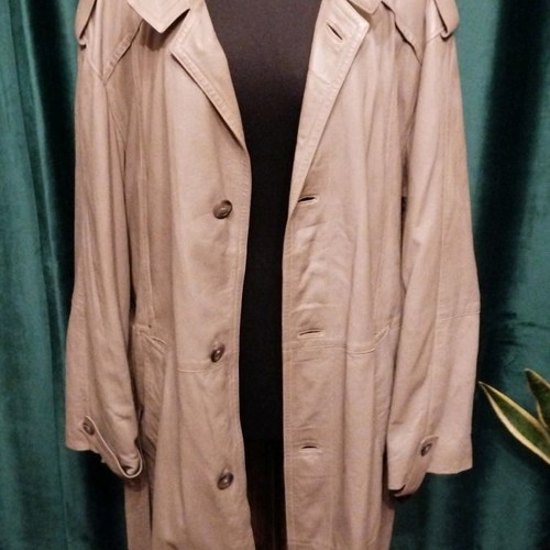 Men's Waterproof Coat Genuine Leather Size XL New