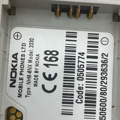 Nokia 3330 mobile phone used, without battery, functional