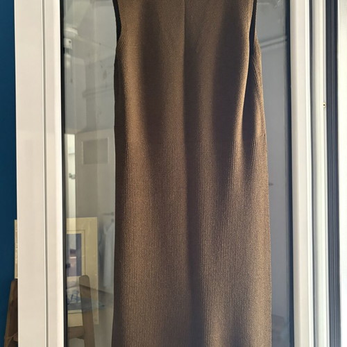 Zara Rib Μπλούζα Φόρεμα με ανοίγματα στο πλάι, σαν καινούργιο, μέγεθος Medium, καφέ