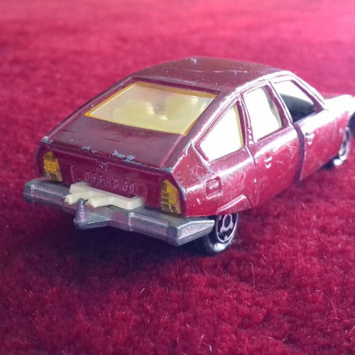Majorette Citroen CX 1983 used, red burgundy