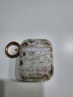 AirPods A2031 Case Plum Pretty Sugar used with floral design