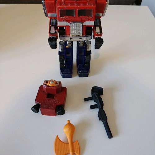 Optimus Prime G1 and Trailer used with 3D printed parts