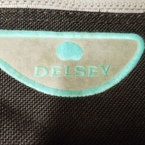 Delsey laptop bag briefcase like new, black and turquoise