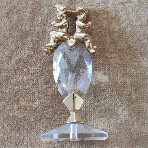 Small Swarovski collection with gold-plated decoration 5 pieces used
