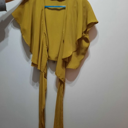 Girls' blouse new, mustard color, size 164 cm