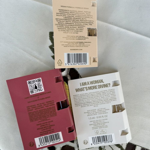 Set of 3 mini perfumes new, Eau de Parfum 1.5 ml