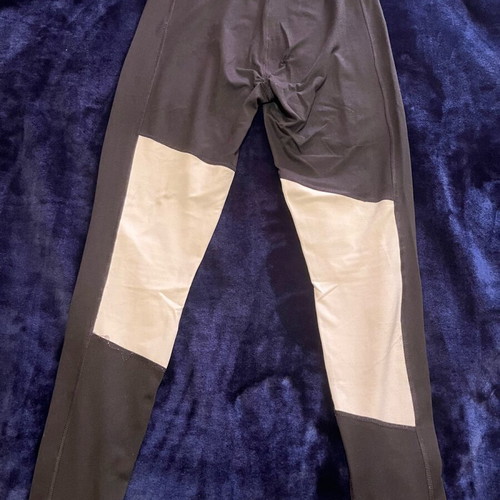 Puma leggings used, sewn in 2 places, size M, black and white