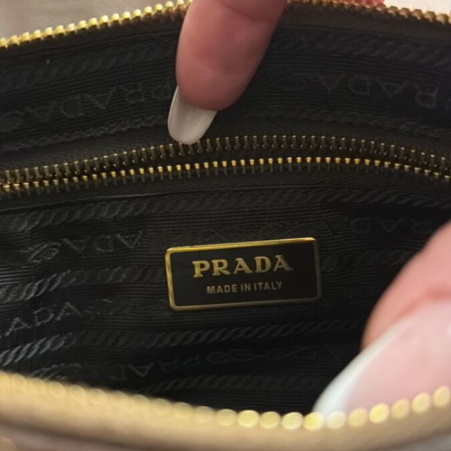 Prada Gold Saffiano shoulder bag new, gold