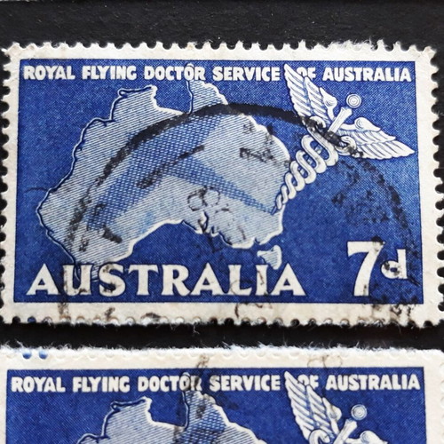 Αυστραλία γραμματόσημα Royal Flying Doctor Services 1957 σαν καινούργια, 2 τεμ.