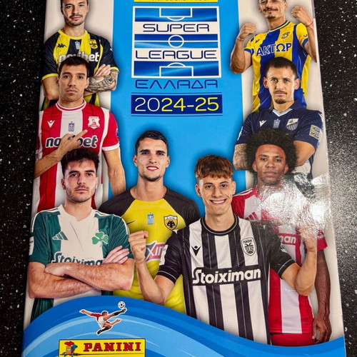 Panini Super League 2024-25 album used, 100% complete