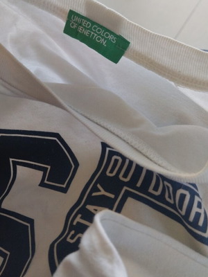 Benetton boys' T-shirt like new, cotton, size 6-7 years