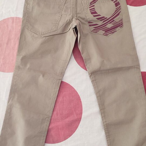 Benetton Boys' Pants size 128 cm new, beige for 7-8 years