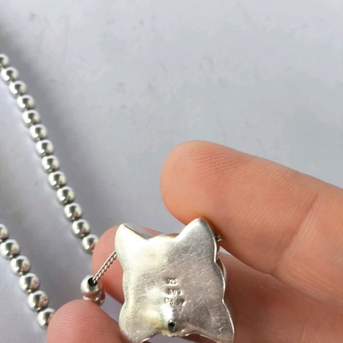 Silver-gold necklace 925 like new, 45 cm