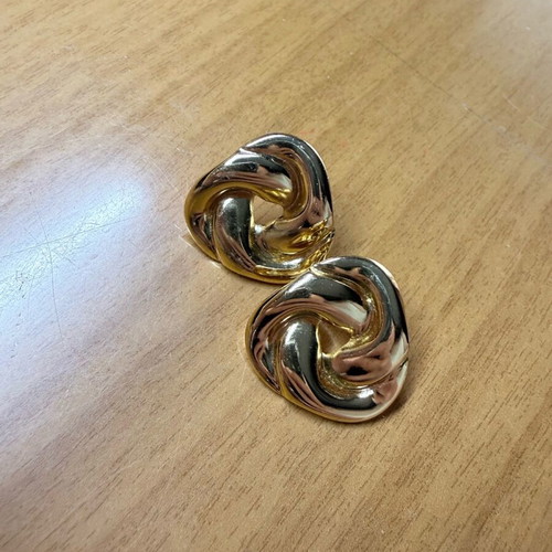 Gold-colored earrings new, unworn