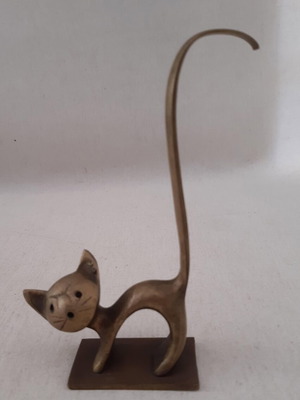 Brass decorative cat used