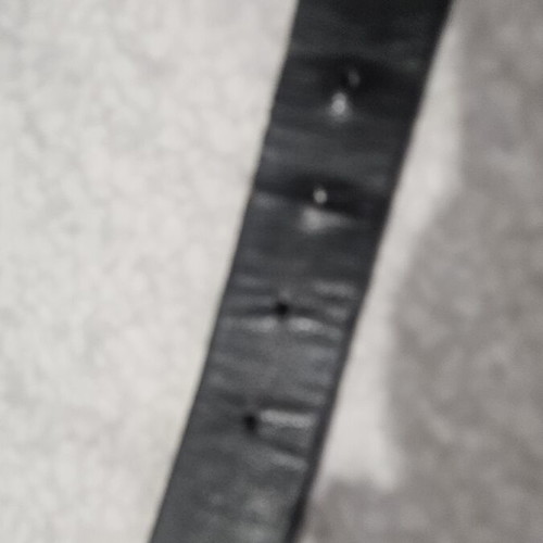 Black belt with silver buckle, H&M