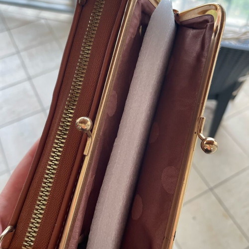 Wallet brown new with strap