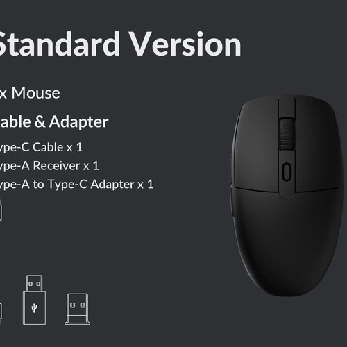 Keychron BM22 Wireless Mouse Black rechargeable