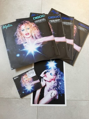 Kylie Minogue Disco Complete Collection 4x Coloured LPs Signed CD Print