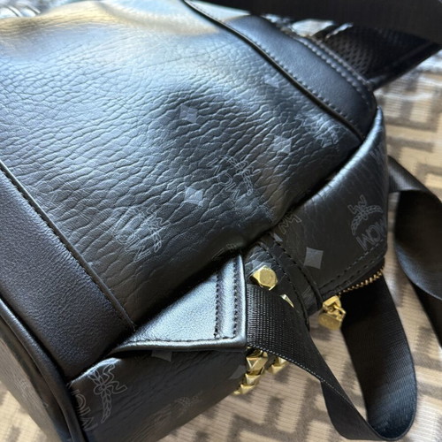 MCM black backpack used, small size
