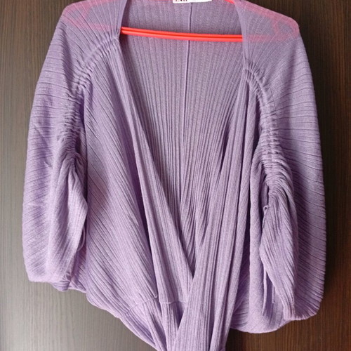 Zara women's dress purple new, kimono style, size L