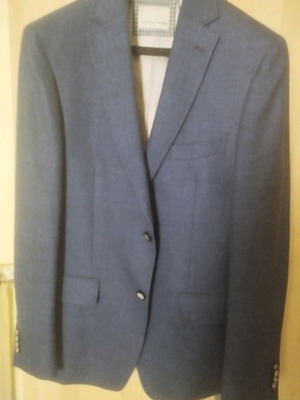 Common Sense men's jacket like new, size 50, blue, linen-wool