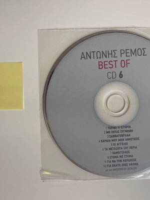 Antonis Remos Best Of CD6 like new, entechno