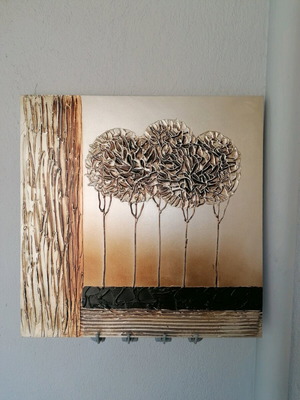 Embossed painting like new, 40x40 cm