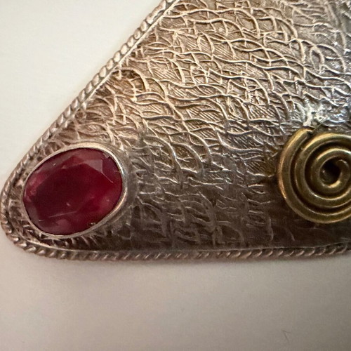 Silver earrings like new, handmade from Egypt