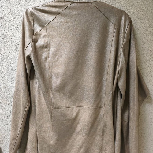 Metallic blazer Mango size Small like new, beige champagne