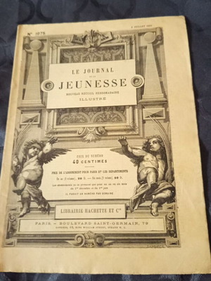 Le Journal de la Jeunesse περιοδικό μεταχειρισμένο, γαλλικό 1893