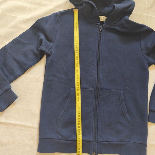 H&M zip-through hoodie for kids, blue, size 146/152 cm