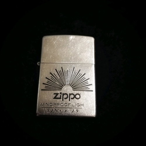 Zippo lighter used, genuine with wick and flint