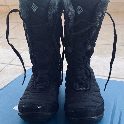 Columbia Waterproof Boots No38 Youth Like New, Black