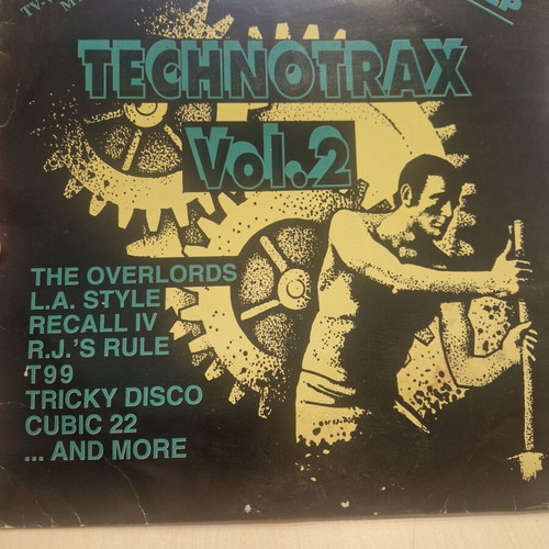 Techno Trax Vol. 2 διπλό βινύλιο μεταχειρισμένο, κλασικό techno και house