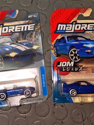 Majorette Toyota Supra και Shelby παιχνίδια αυτοκίνητα νέα με ανοιγόμενα μέρη