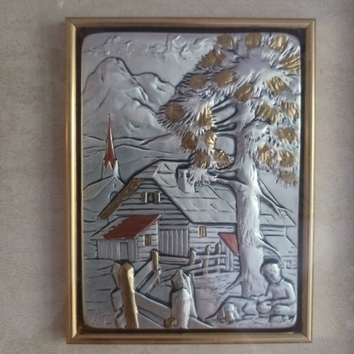 Lamberto Moroni silver artwork 999% used with certificate