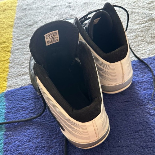 Adidas Basketball Shoes Like New, Black with White Details, Size 44