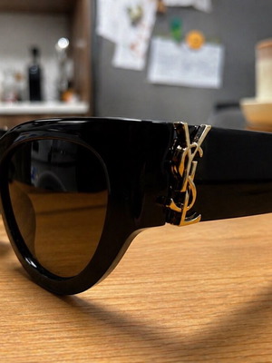 YSL Cateye слънчеви очила черни нови