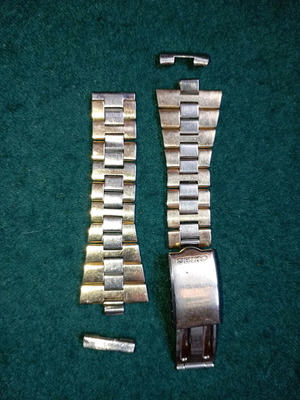 Μπρασελέ Seiko μεταχειρισμένο, χρυσό και ασημί