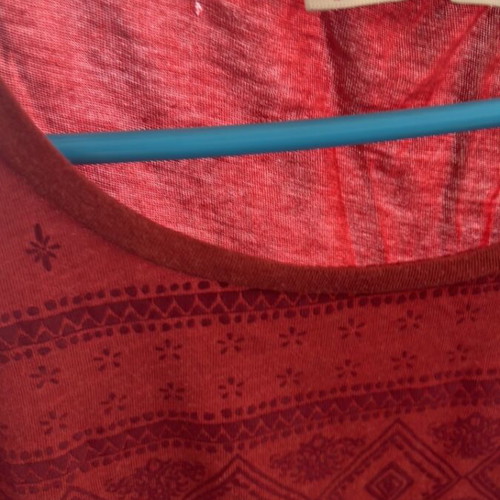 Pull & Bear top no S, new, open sides, brick red