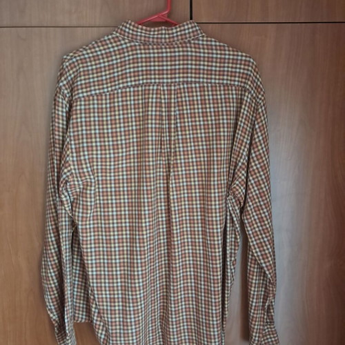 United Colors of Benetton men's check shirt, 100% cotton, size L