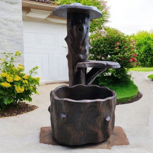 Isabella Concrete Fountain in Brown Color, New