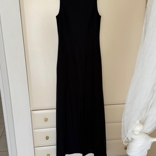 Classic long black dress like new by Access