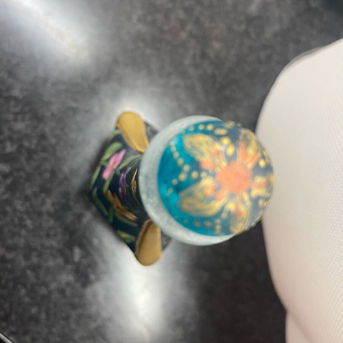 Painted small bottle used