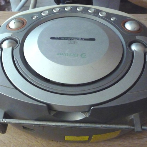 Remote Controlled Radio FM/MW CD MP3 Player used, Firstline, partial function