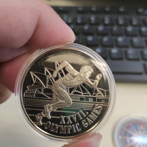 Olympic Games Sydney 2000 commemorative medal unused in protective capsule