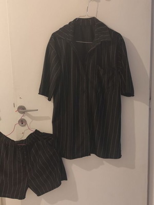 Shein summer set with striped shirt and shorts, new, size S