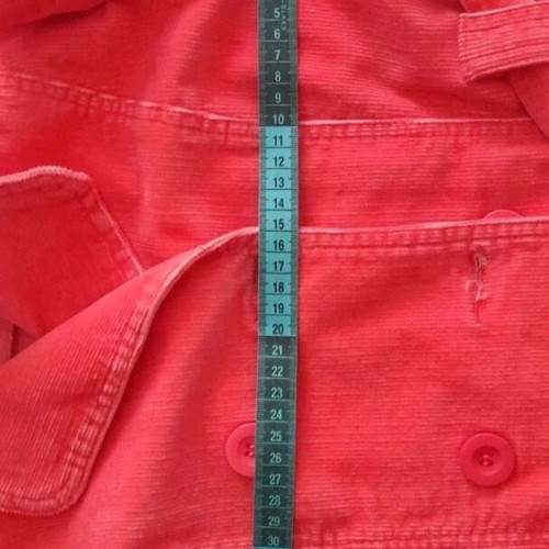 W&W Y2K Jacket in Coral Corduroy Fabric like New Size M