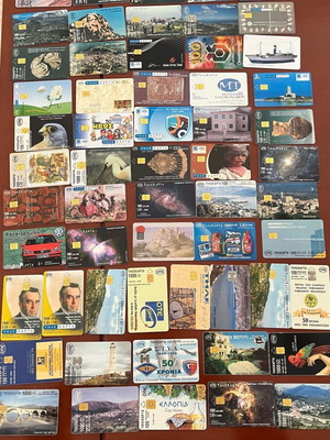 Collectible phone cards set of 108 like new with case